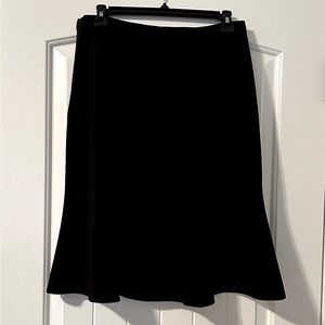 St. John Black Flared Pencil Skirt size 8